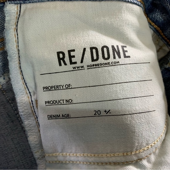 RE/DONE 70s Low-Rise Bell Bottom Jeans In Lake Blue New With Tags Size 25 - Picture 10 of 16